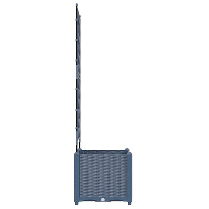 Garden Planter Grey 40 x 40 x 143 cm PP
