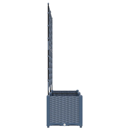 Garden Planter 2 pcs Grey 80 x 40 x 143 cm PP