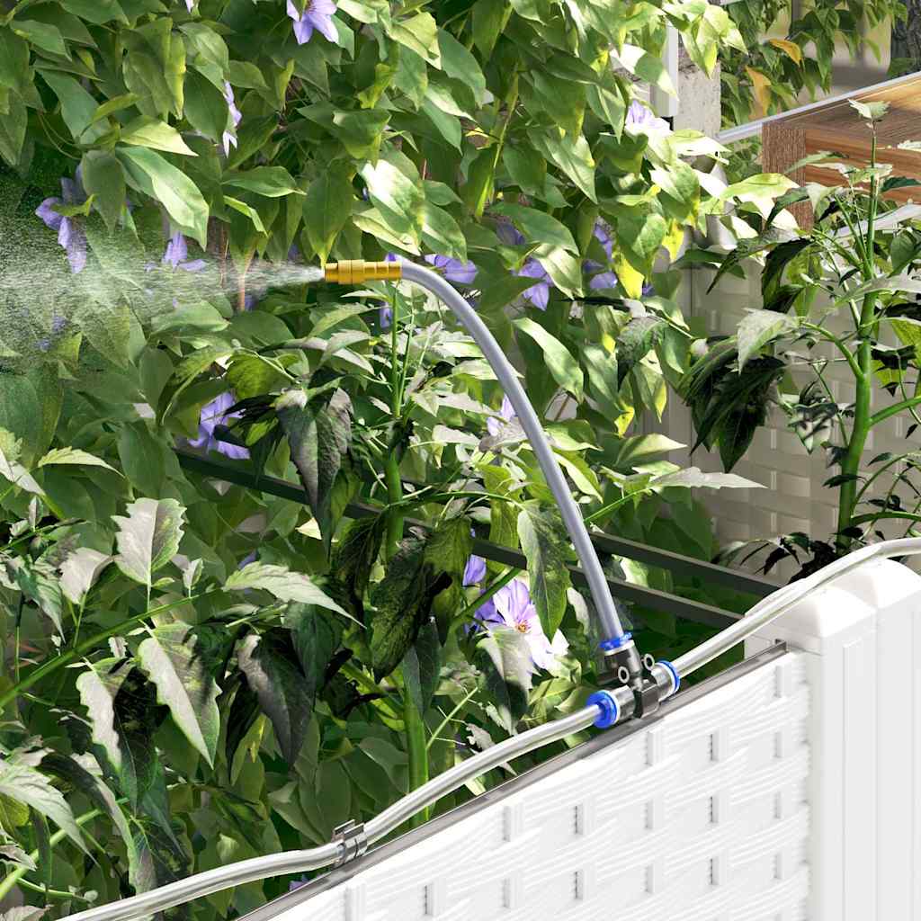 Garden Planter White 40 x 40 x 126 cm Plastic
