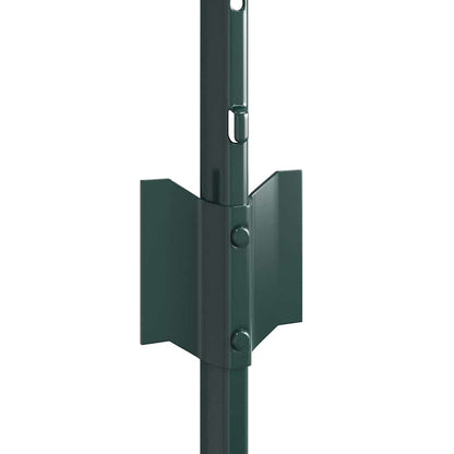 Fence Post 11 pcs Green 120 cm Steel