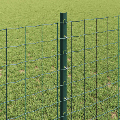 Fence Post 11 pcs Green 120 cm Steel