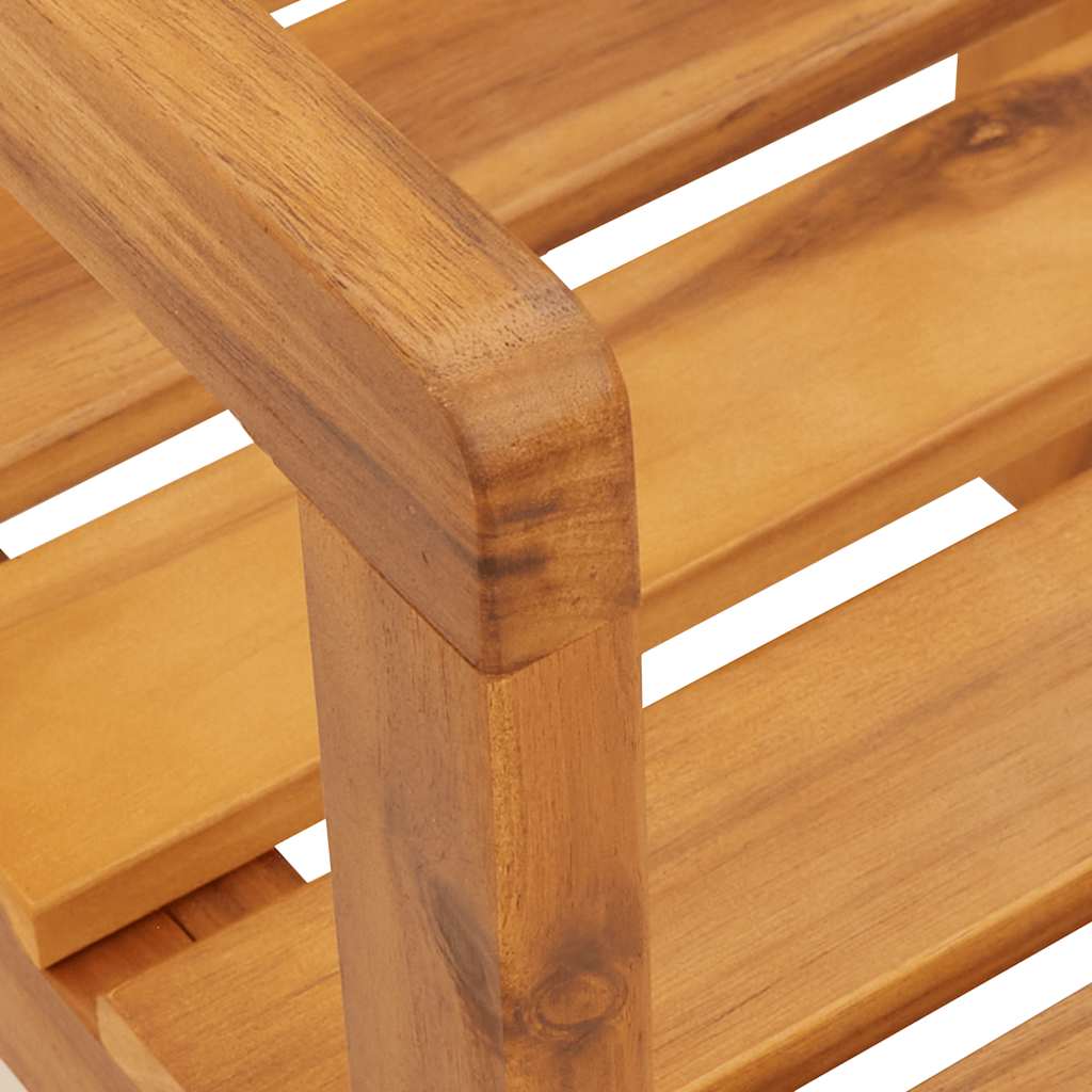 5 Piece Garden Dining Set Solid Wood Acacia