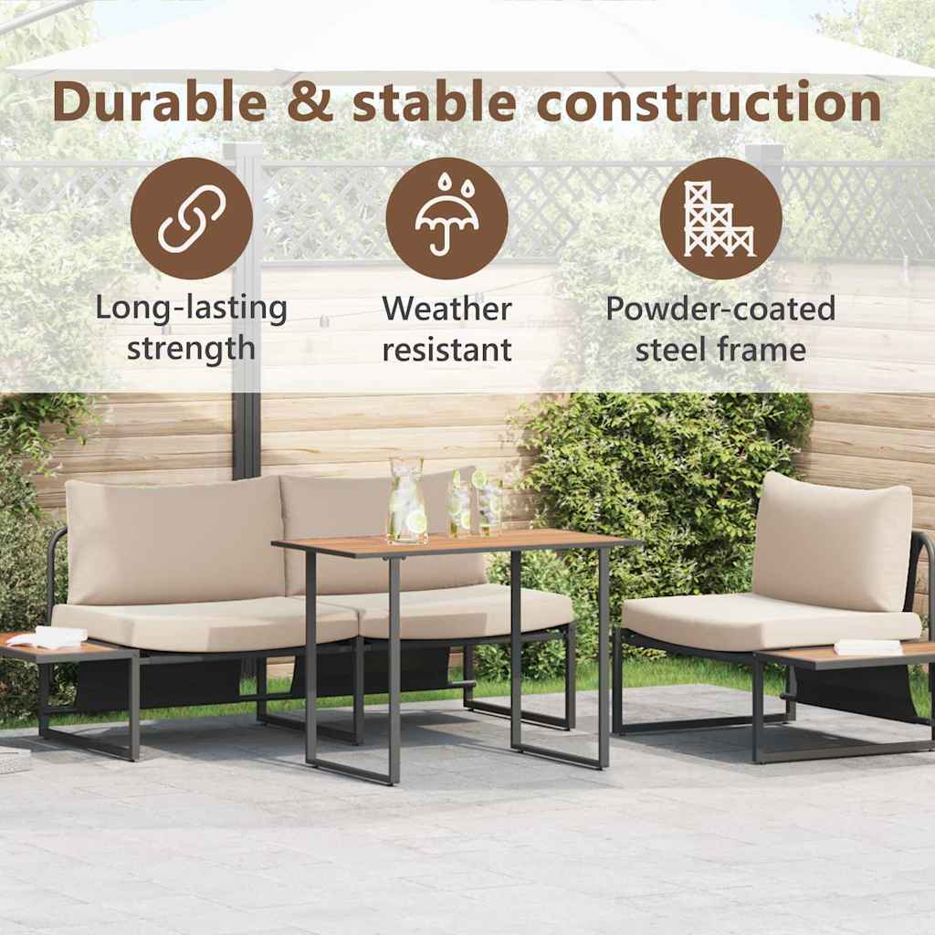 Garden Table Brown 100 x 55 x 70 cm Wood