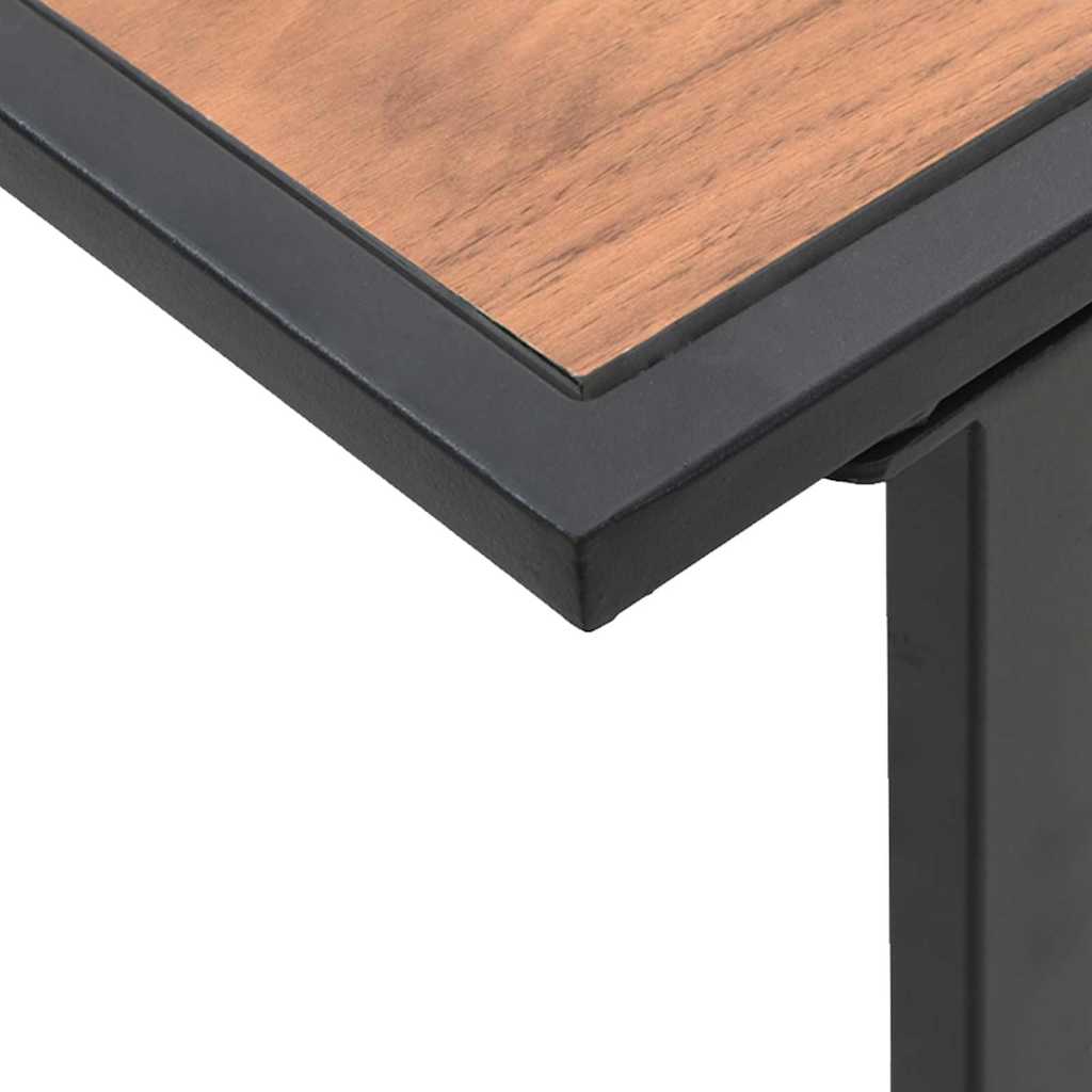 Coffee Table Black and Brown 55 x 55 x 35 cm