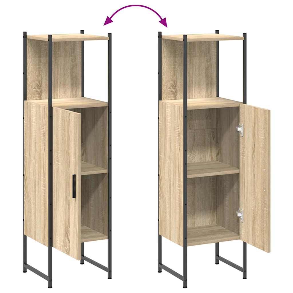 Bathroom Cabinet Beige 33 x 33 x 120.5 cm Engineered wood