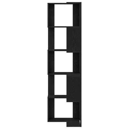 Bookcase 5-Tier 50 x 50 x 179 cm Black Oak