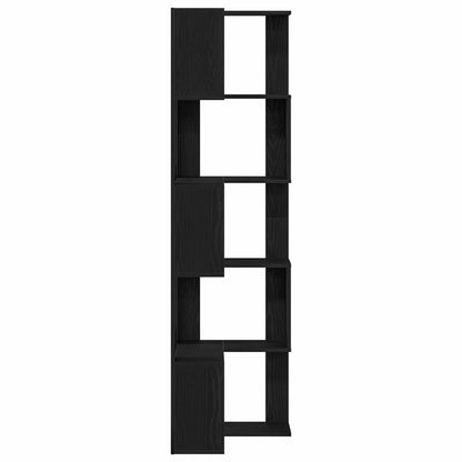 Bookcase 5-Tier 50 x 50 x 179 cm Black Oak