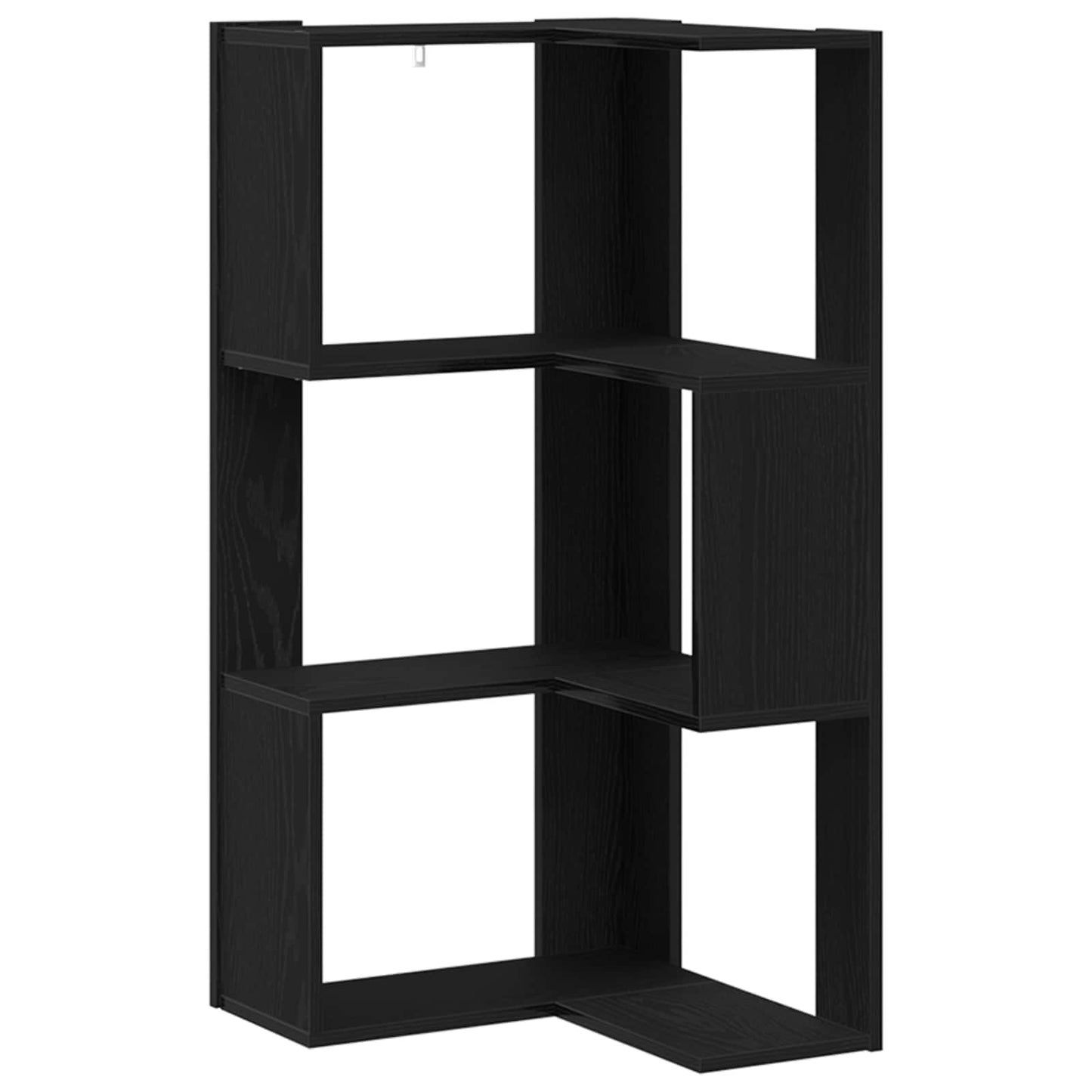 Bookcase 3-Tier 50 x 50 x102 cm Black Oak