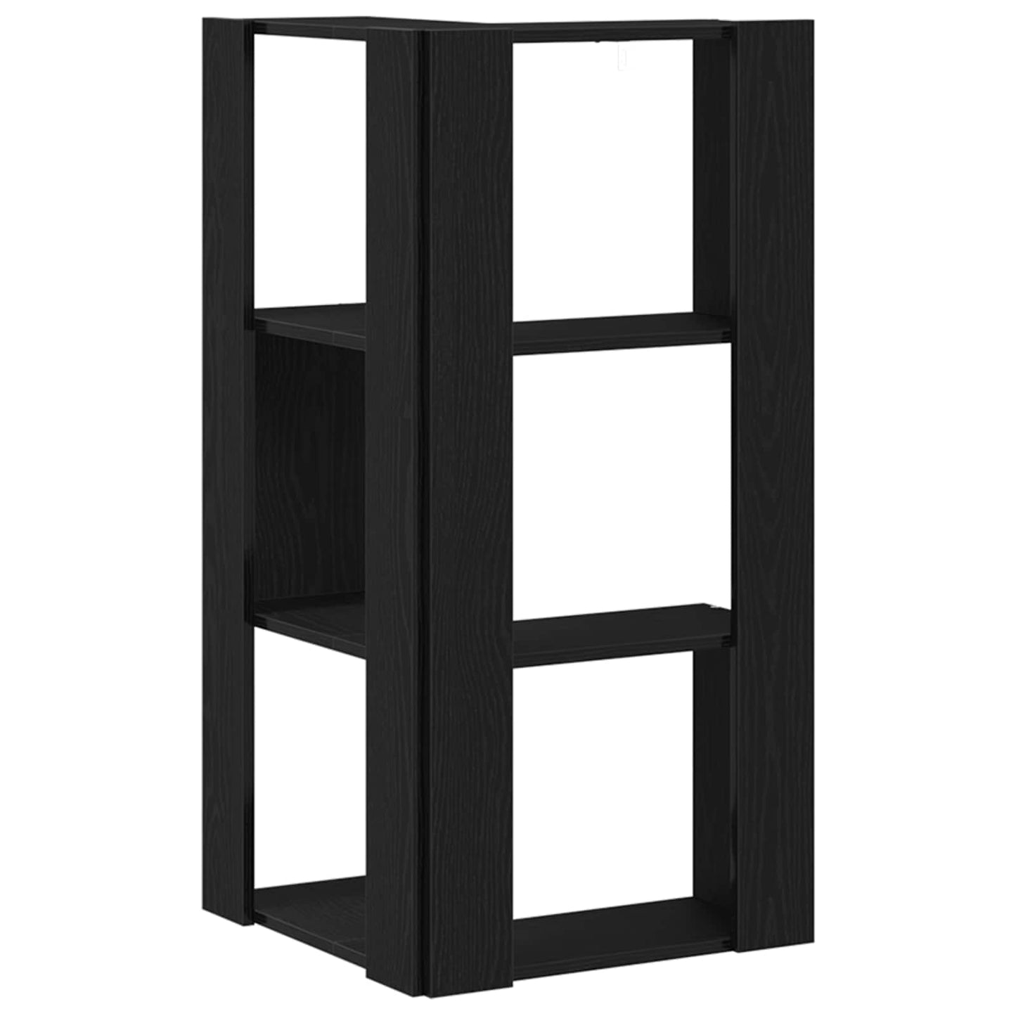 Bookcase 3-Tier 50 x 50 x102 cm Black Oak