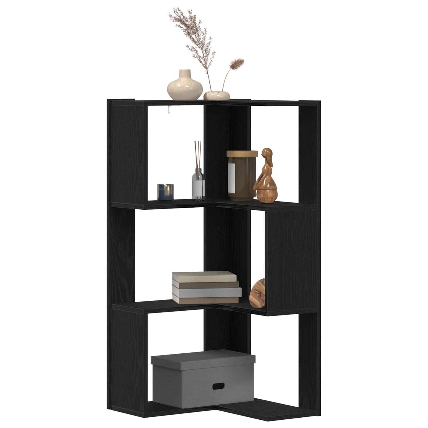 Bookcase Black Oak 50 x 50 x102 cm