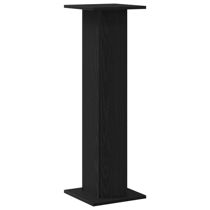 Speaker Stands 2 pcs Black Oak 30 x 30 x 95 cm Engineered Wood