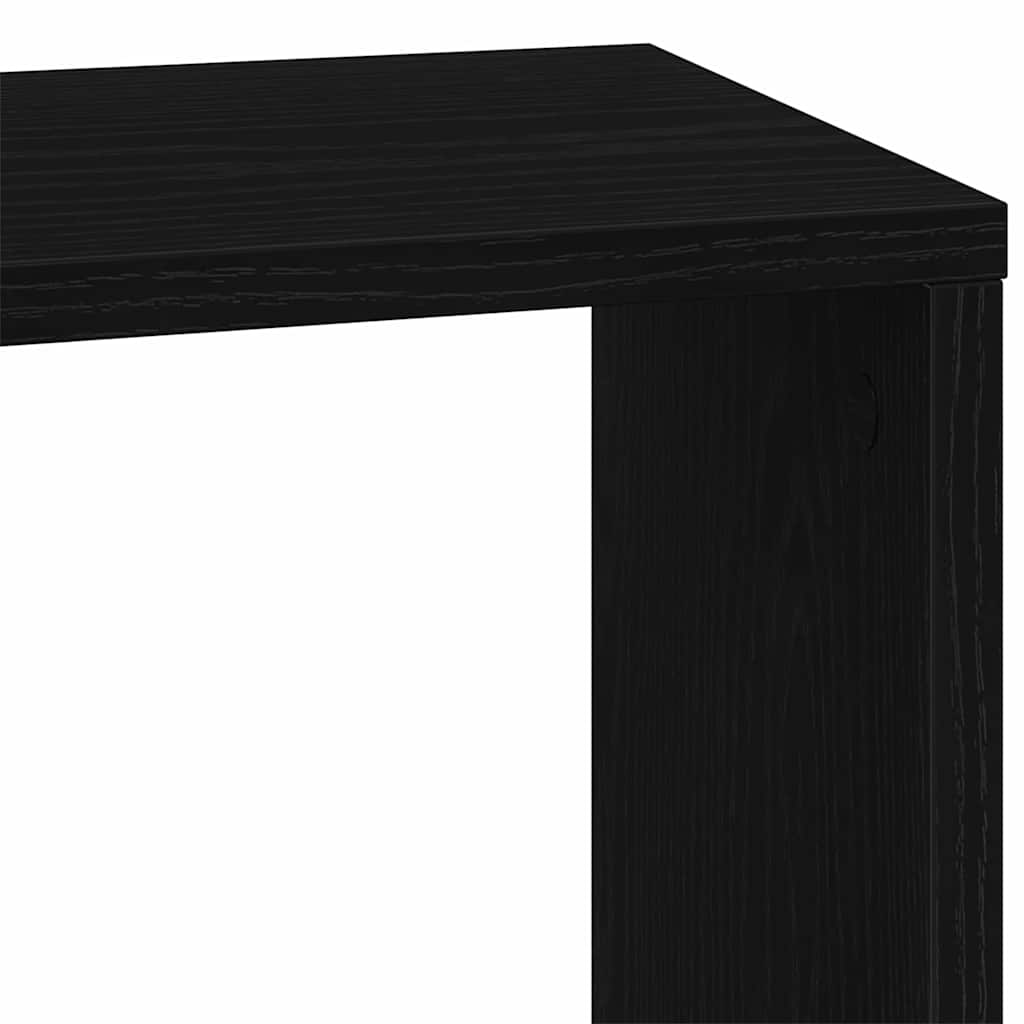 Bookcase Black Oak 45 x 23.5 x 162.5 cm