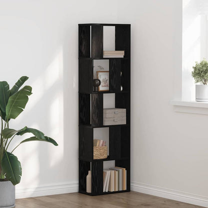 Bookcase Black Oak 45 x 23.5 x 162.5 cm