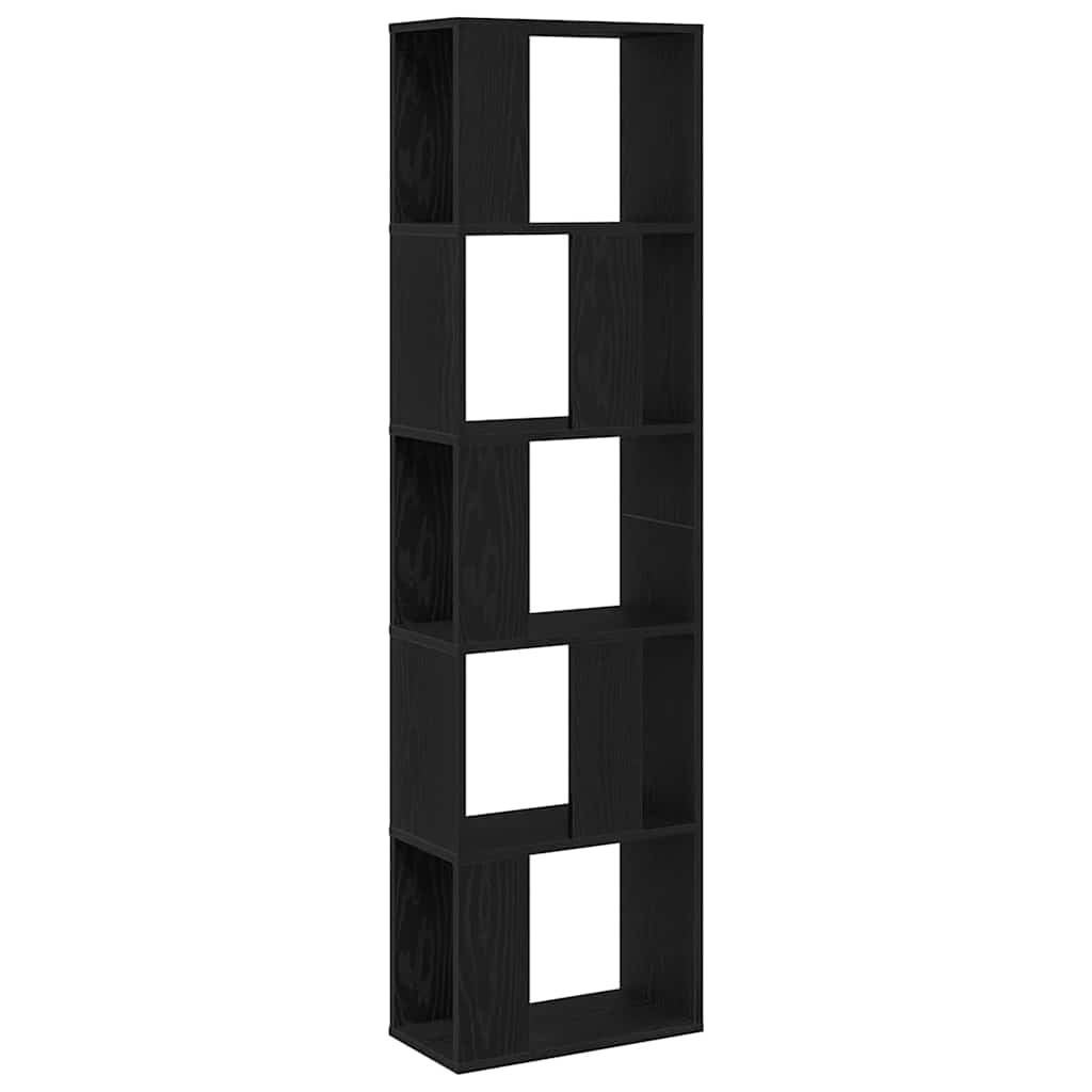 Bookcase Black Oak 45 x 23.5 x 162.5 cm