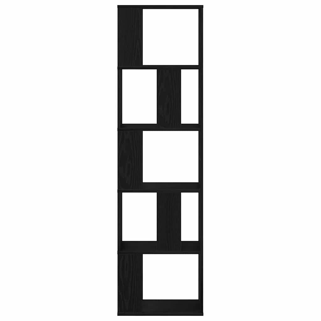 Bookcase Black Oak 45 x 23.5 x 162.5 cm