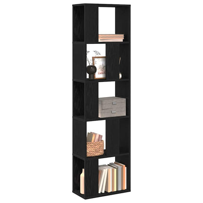 Bookcase Black Oak 45 x 23.5 x 162.5 cm