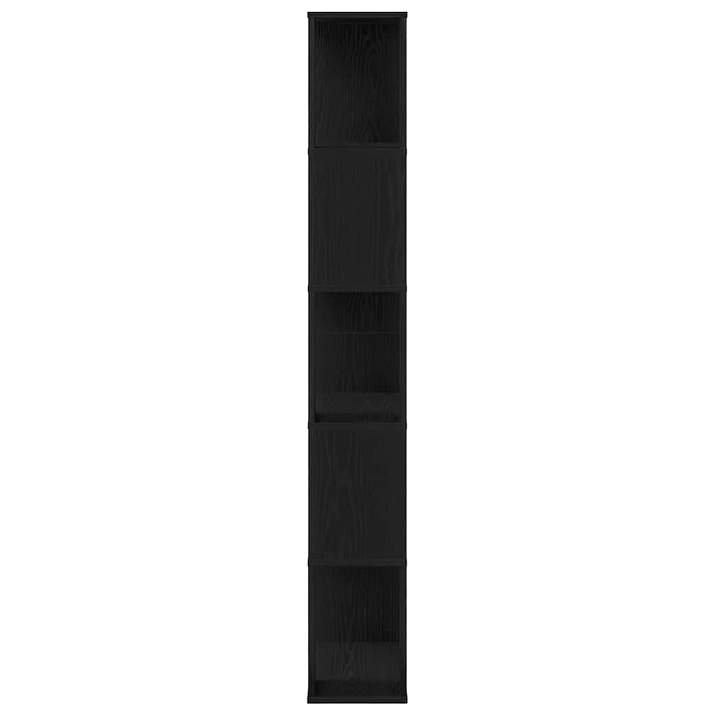 Bookcase Black Oak 45 x 23.5 x 162.5 cm