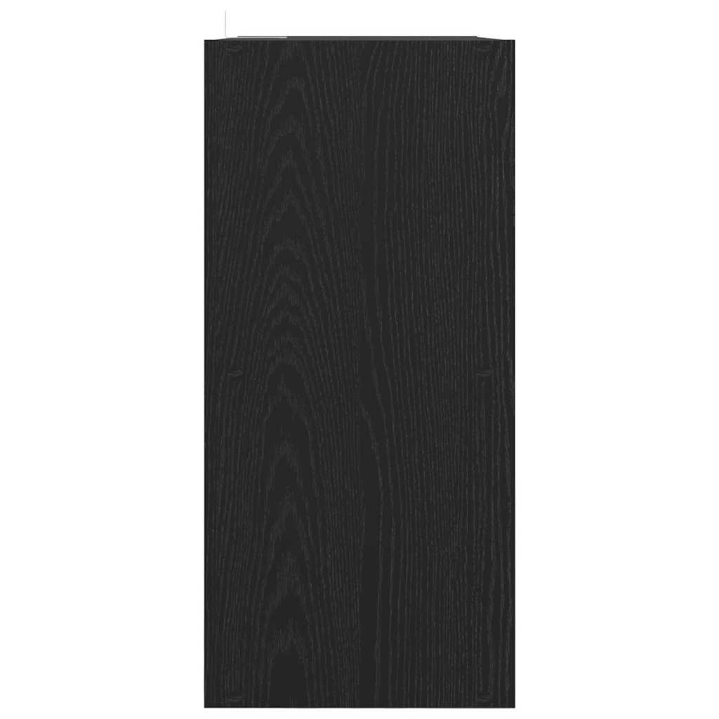 Bookcase Black Oak 68.5 x 32 x 68.5 cm