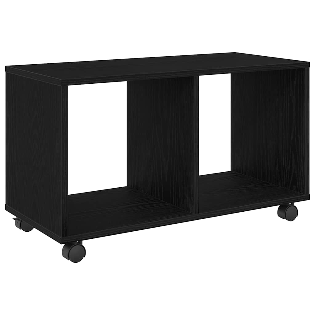 End Table Black Oak 72 x 33 x 42.5 cm Engineered wood