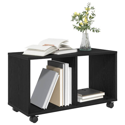 End Table Black Oak 72 x 33 x 42.5 cm Engineered wood