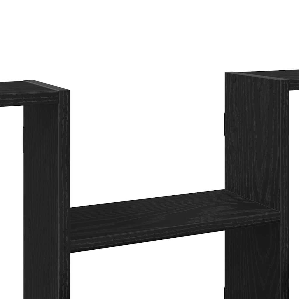 Wall Shelf Black Oak 99x15x60 cm Engineered Wood