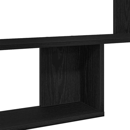 Wall Shelves 2 pcs Black Oak 50x12x50 cm Engineered Wood