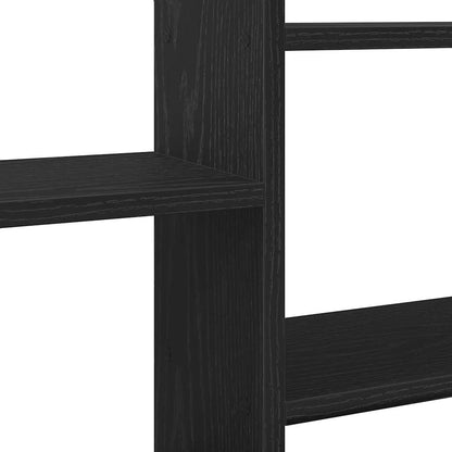 Wall Shelf Black Oak 167.5x18x68 cm Engineered Wood