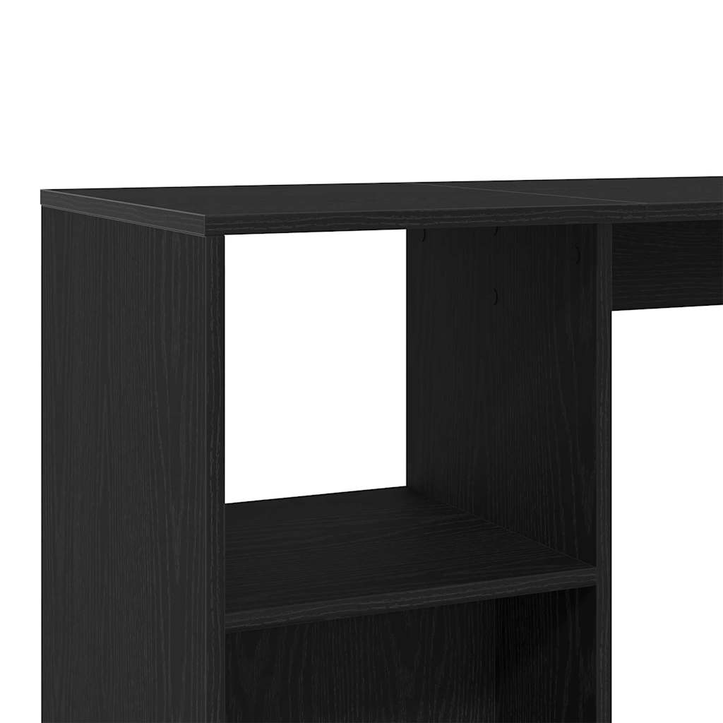 Bar Table 124 x 46 x 103.5 cm Engineered Wood Black Oak