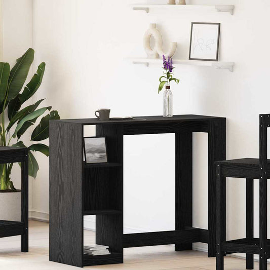 Bar Table 124 x 46 x 103.5 cm Engineered Wood Black Oak