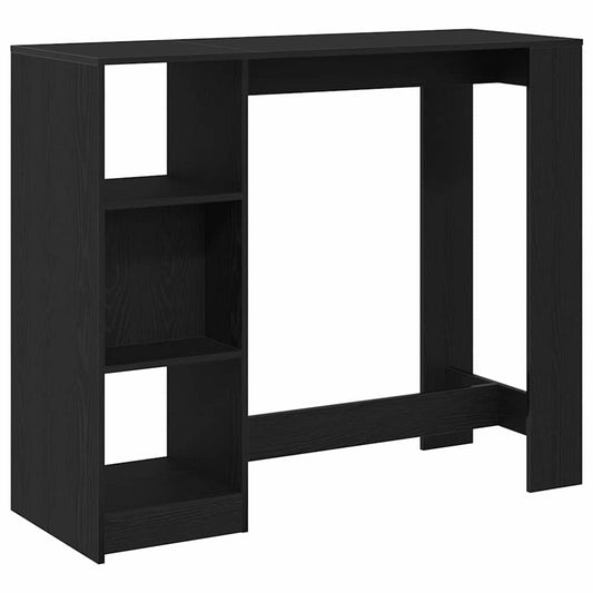Bar Table 124 x 46 x 103.5 cm Engineered Wood Black Oak