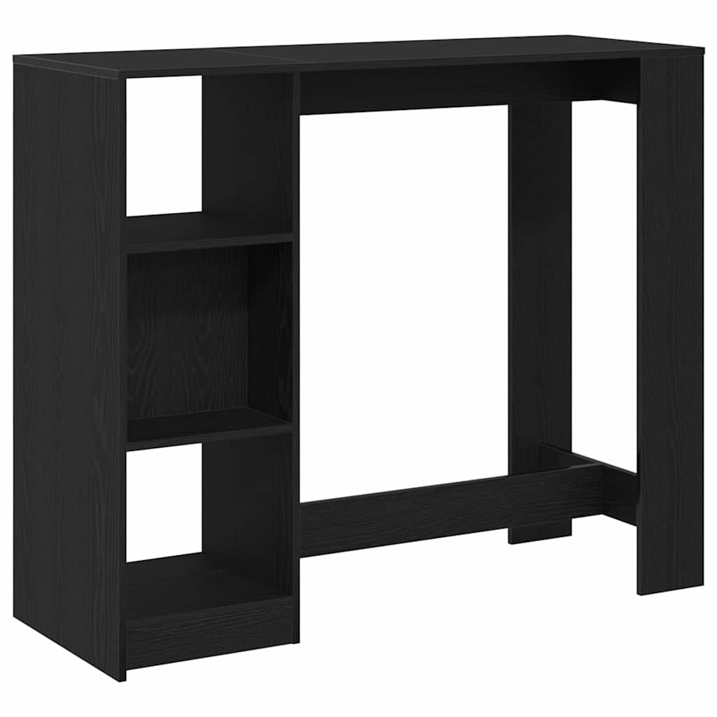 Bar Table 124 x 46 x 103.5 cm Engineered Wood Black Oak
