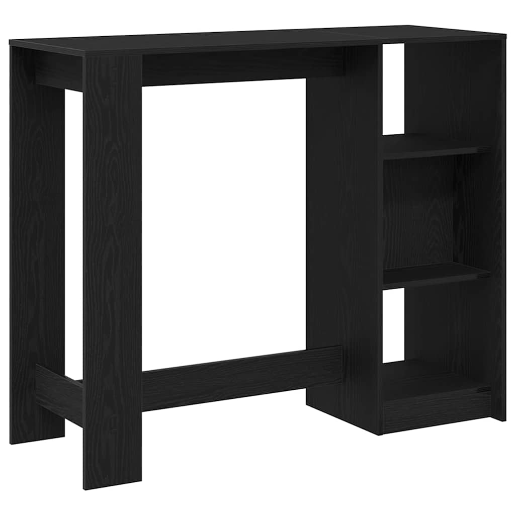 Bar Table 124 x 46 x 103.5 cm Engineered Wood Black Oak