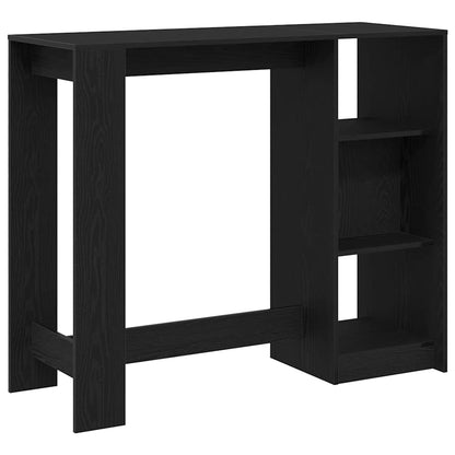 Bar Table 124 x 46 x 103.5 cm Engineered Wood Black Oak
