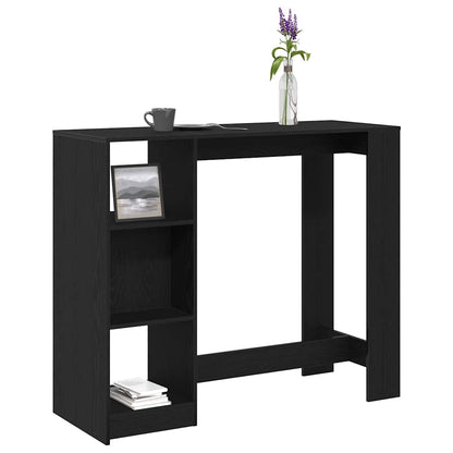 Bar Table 124 x 46 x 103.5 cm Engineered Wood Black Oak