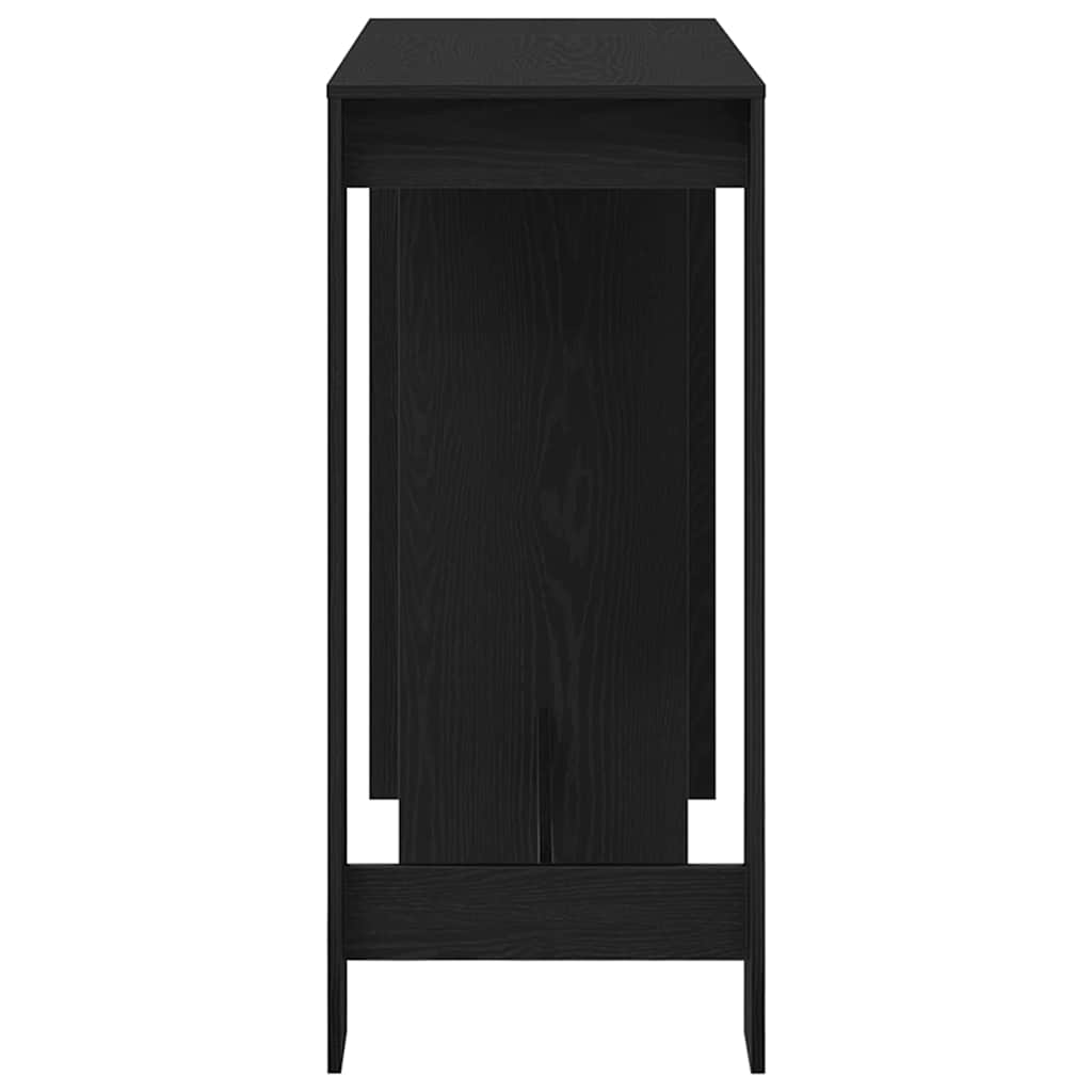 Bar Table 124 x 46 x 103.5 cm Engineered Wood Black Oak