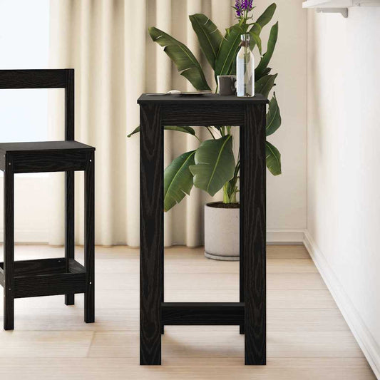 Bar Table 51 x 50 x 103.5 cm Engineered Wood Black Oak
