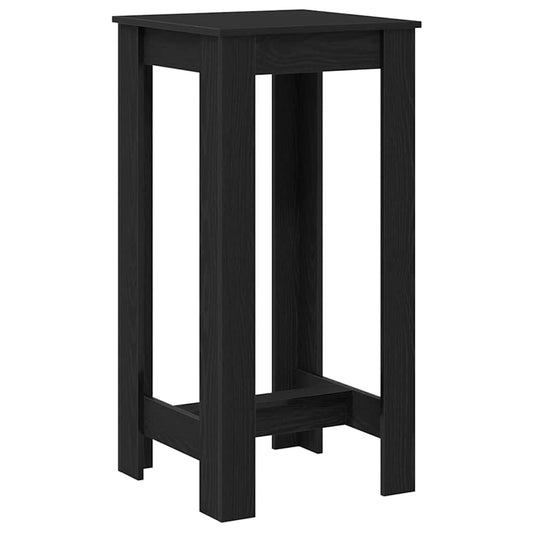Bar Table 51 x 50 x 103.5 cm Engineered Wood Black Oak