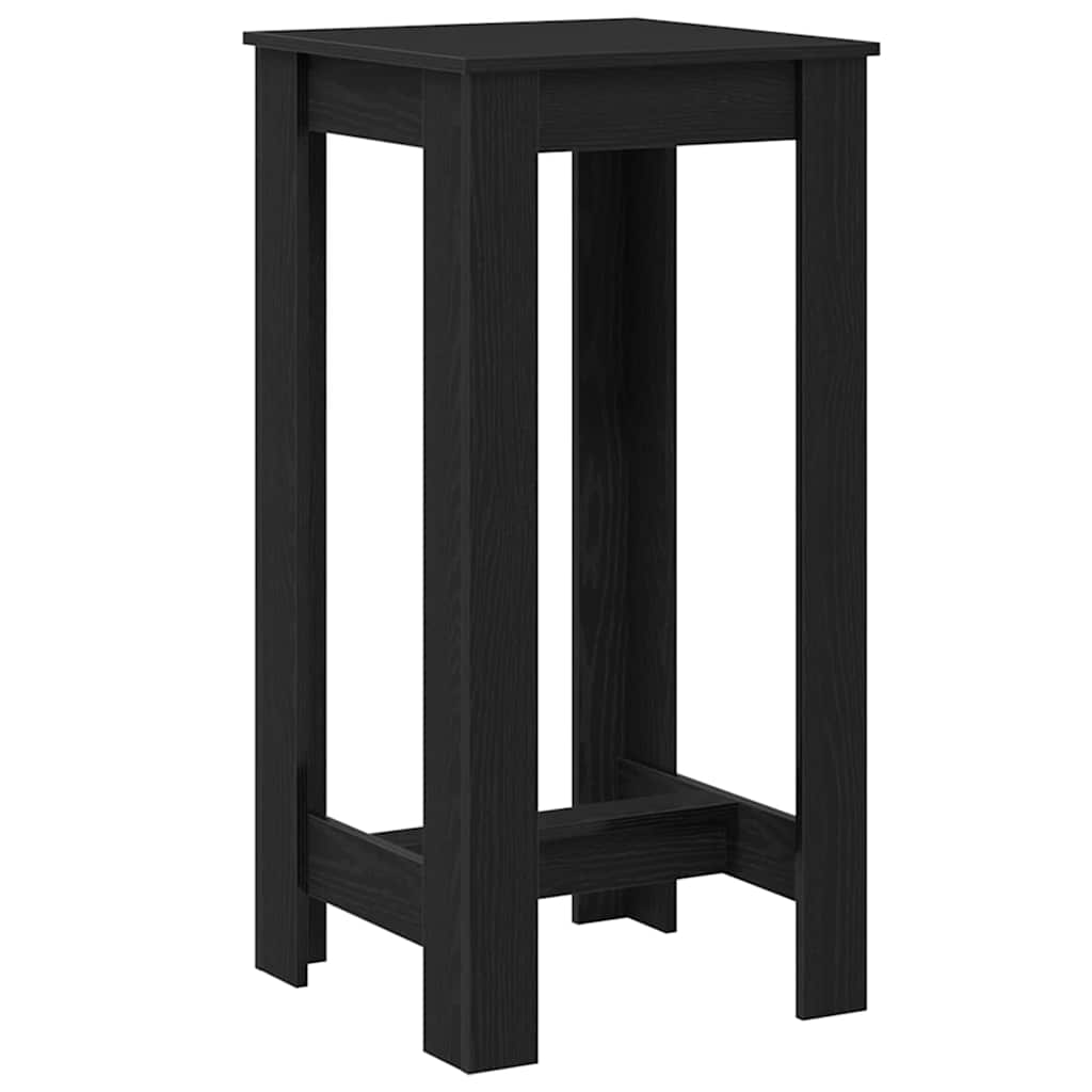 Bar Table 51 x 50 x 103.5 cm Engineered Wood Black Oak