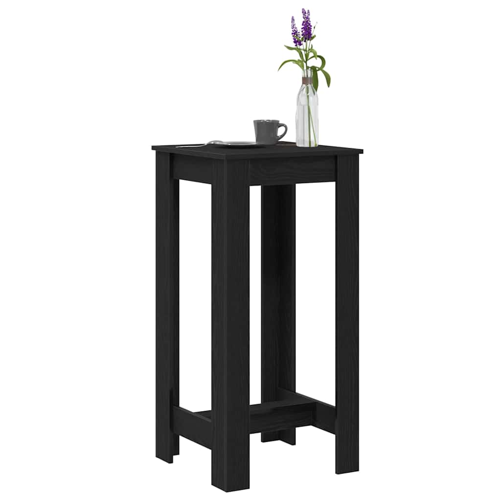 Bar Table 51 x 50 x 103.5 cm Engineered Wood Black Oak