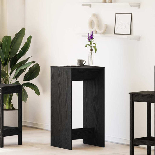 Bar Table 51 x 50 x 103.5 cm Engineered Wood Black Oak