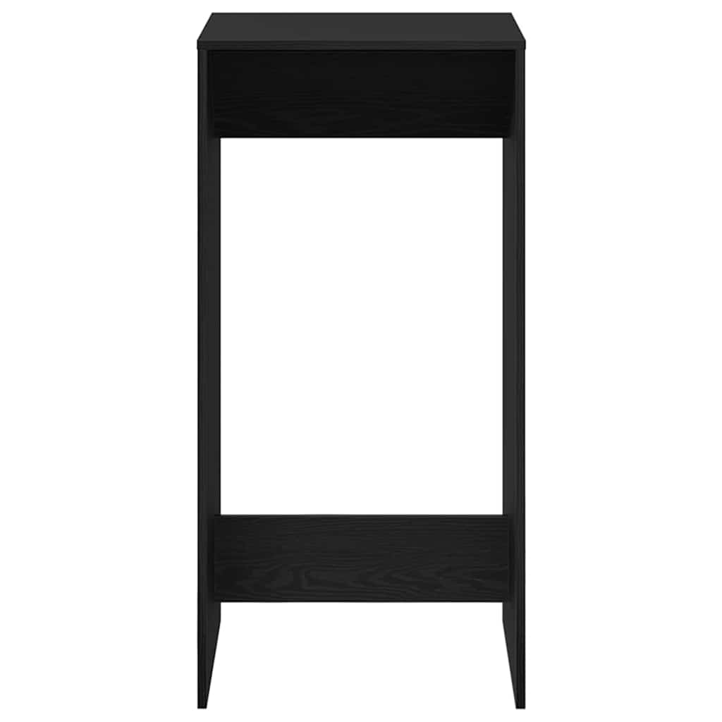 Bar Table Black Oak 51 x 50 x 103.5 cm Engineered Wood