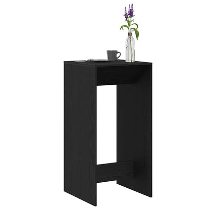 Bar Table Black Oak 51 x 50 x 103.5 cm Engineered Wood