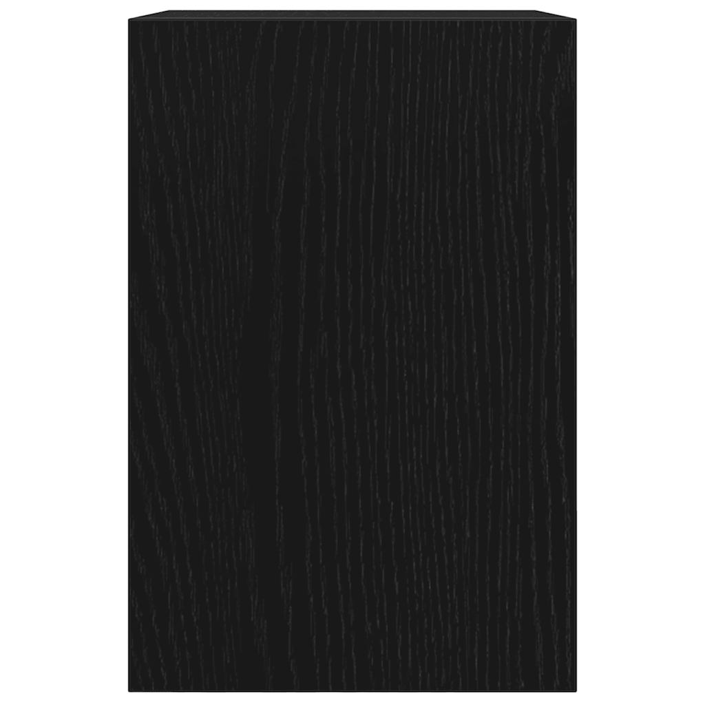 Monitor Stand with Desk Organiser Black Oak Engineered Wood