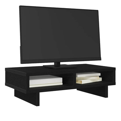 Monitor Stand Black Oak 50x27x15 cm Engineered Wood