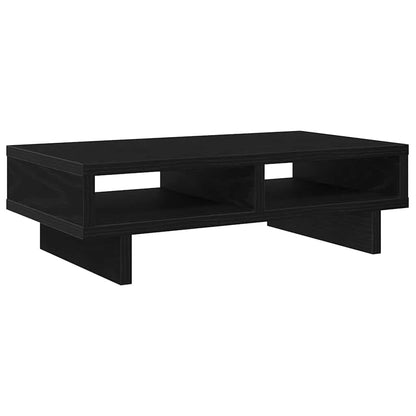 Monitor Stand Black Oak 50x27x15 cm Engineered Wood