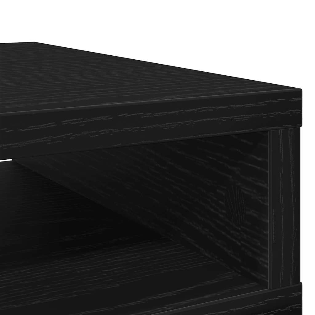 Monitor Stand Black Oak 50x27x15 cm Engineered Wood