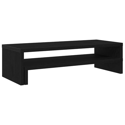 Monitor Stand Black Oak 54x22x15 cm Engineered Wood