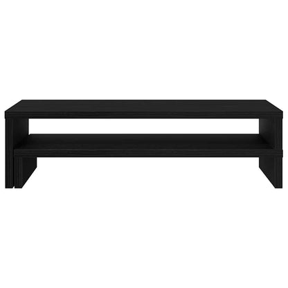 Monitor Stand Black Oak 54x22x15 cm Engineered Wood