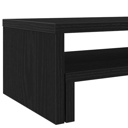 Monitor Stand Black Oak 54x22x15 cm Engineered Wood