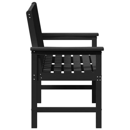 Garden Bench Black 120 x 59 x 88 cm HDPE